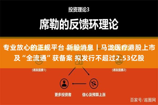 专业放心的正规平台 新股消息丨马泷医疗港股上市及“全流通”获备案 拟发行不超过2.53亿股