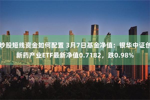 炒股短线资金如何配置 3月7日基金净值：银华中证创新药产业ETF最新净值0.7182，跌0.98%